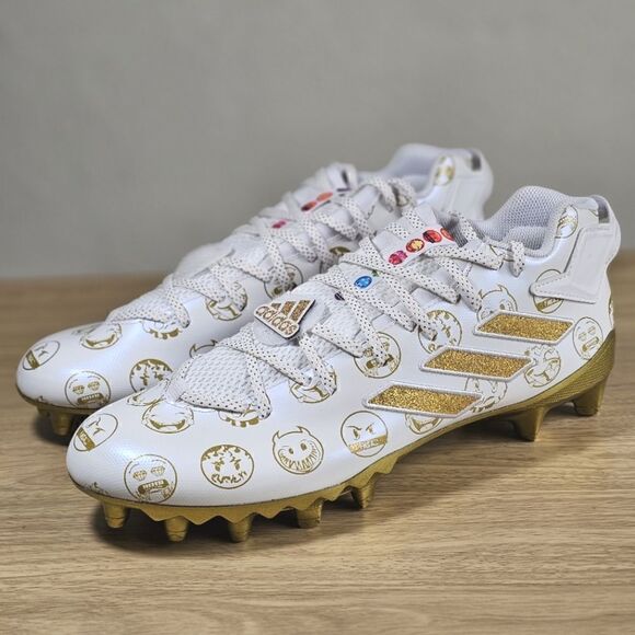Adidas Freak 22 Big Mood Football Cleats Shoes Gold White Men's 13 GZ6900 New